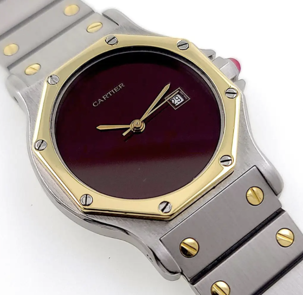 Cartier Santos 2966 Burgundy