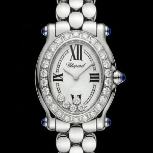 Chopard Happy Sport Ovale – Or Gris 18k & Diamants – Réf. 27/7466-23/11