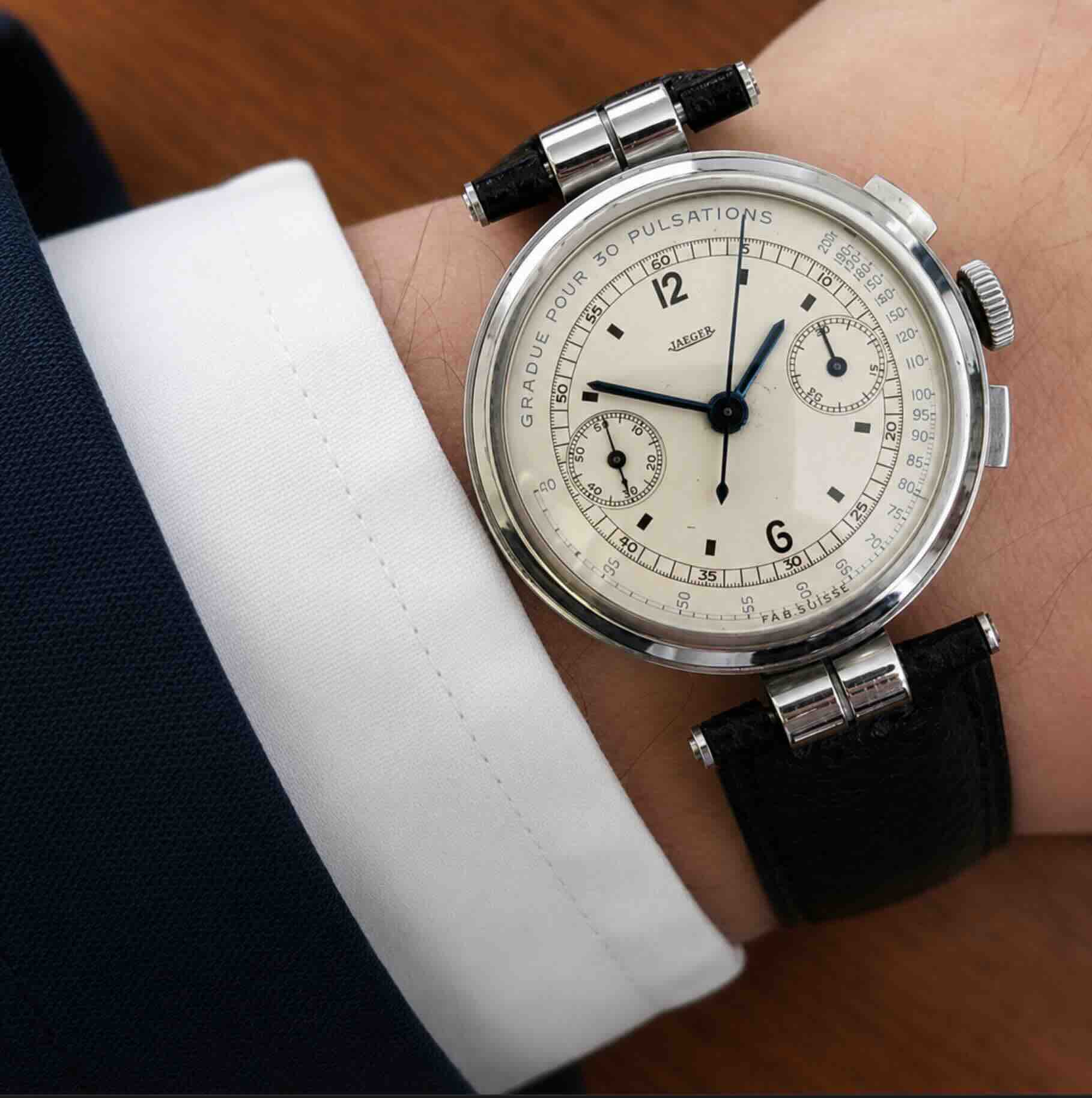 Jaeger Chronographe Pulsomètre – Années 1940 – Image 2