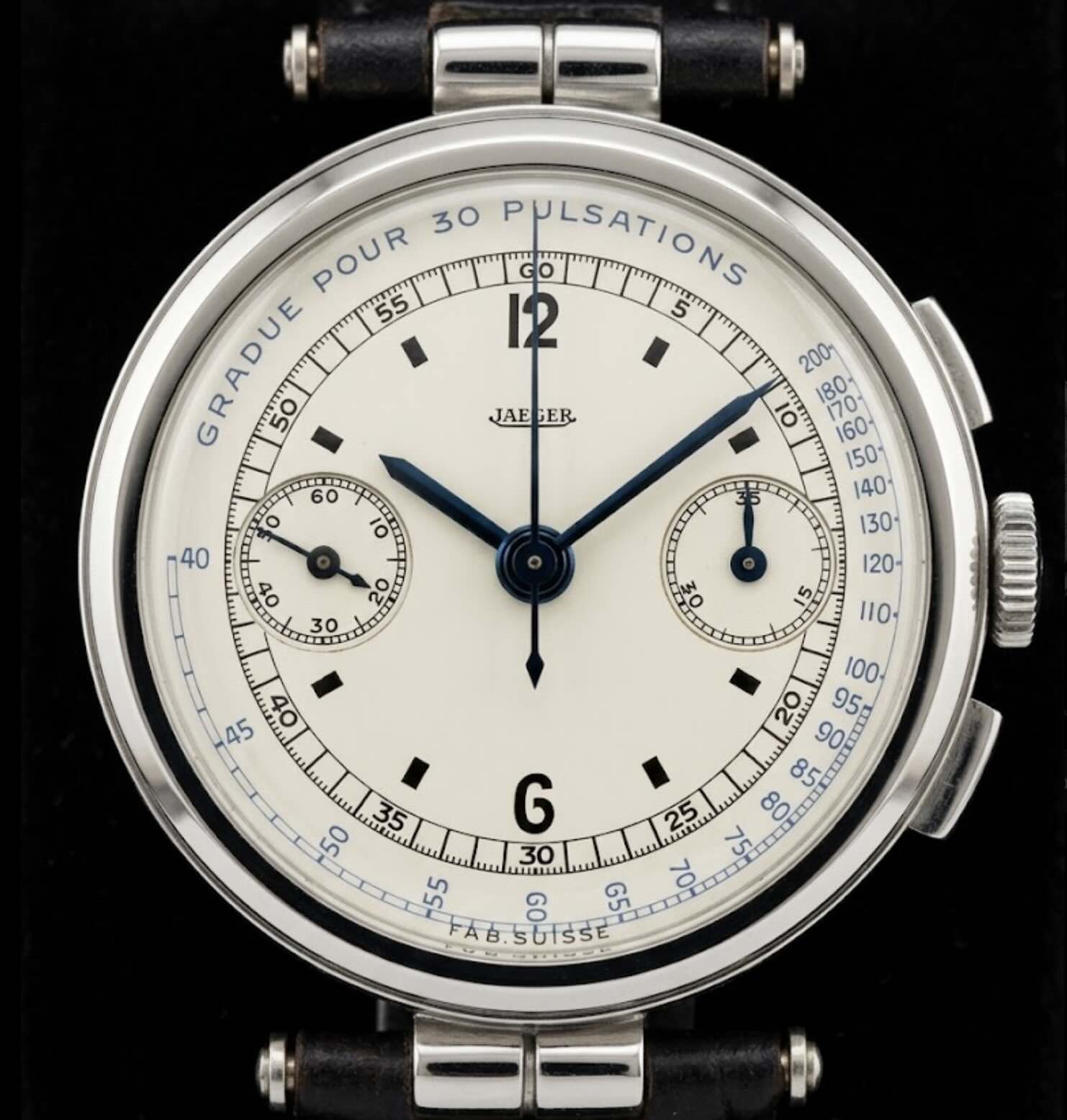 Jaeger Chronographe Pulsomètre – Années 1940